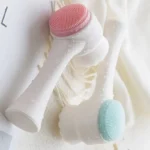 cepillo facial de silicona, cepillo de limpieza facial, cepillo exfoliante rostro, cepillo masajeador facial, cepillo doble cara facial, limpieza (3)