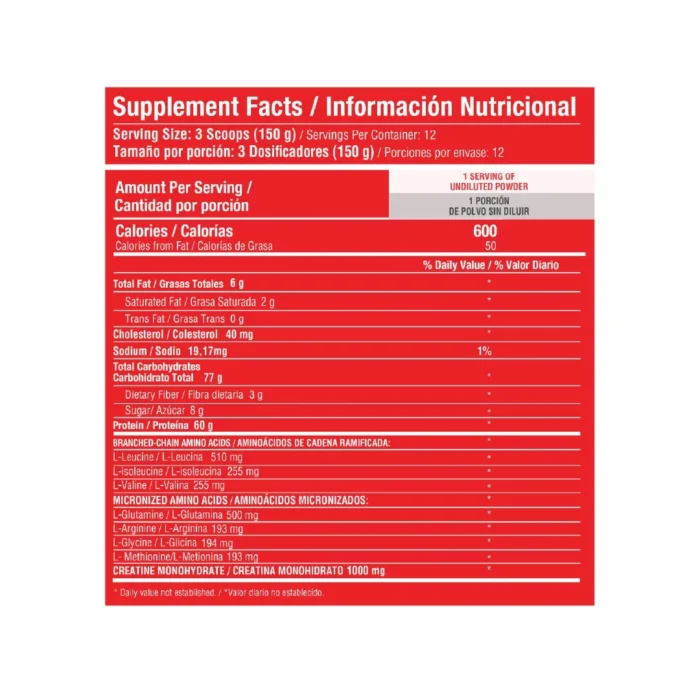 PROTEÍNA EN POLVO BARBARUS 1820G - SUPLEMENTO NUTRICIONAL PARA EL BIENESTAR en Colombia - Vista lateral