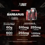 PROTEÍNA EN POLVO BARBARUS 1820G - SUPLEMENTO NUTRICIONAL PARA EL BIENESTAR en Colombia - Vista posterior