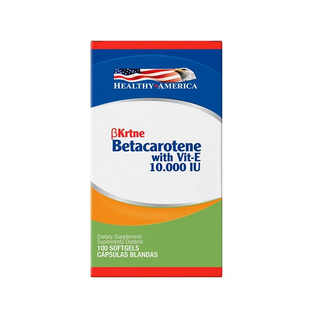 BETACAROTENO PROVITAMINA A 10.000 UI CON VITAMINA E - 100 CÁPSULAS BLANDAS BETACAROTENO PROVITAMINA A 10.000 UI CON VITAMINA E - 100 CÁPSULAS BLANDAS en Colombia - Vista frontal