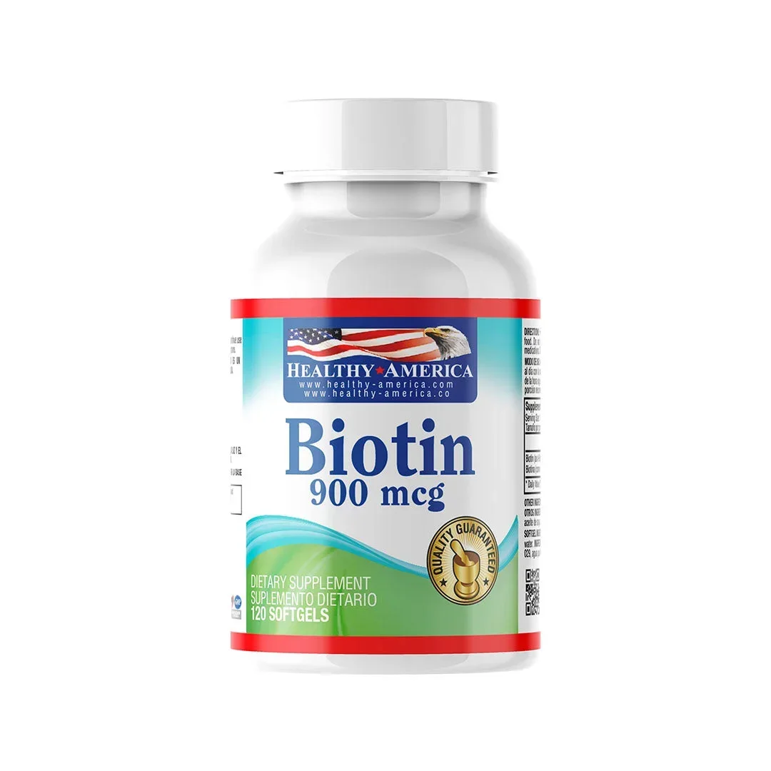 SUPLEMENTO DE BIOTINA 900MCG - 120 CÁPSULAS BLANDAS SUPLEMENTO DE BIOTINA 900MCG - 120 CÁPSULAS BLANDAS en Colombia - Vista frontal