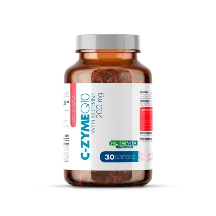 C-ZYME Q10 200MG CON BIOPERINE - 30 SOFTGELS - SUPLEMENTO DIETARIO en Colombia - Vista frontal