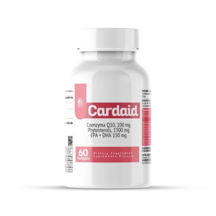CARDAID - SUPLEMENTO DE OMEGA 3 Y COENZIMA Q10 - 60 SOFTGELS en Colombia - Vista frontal