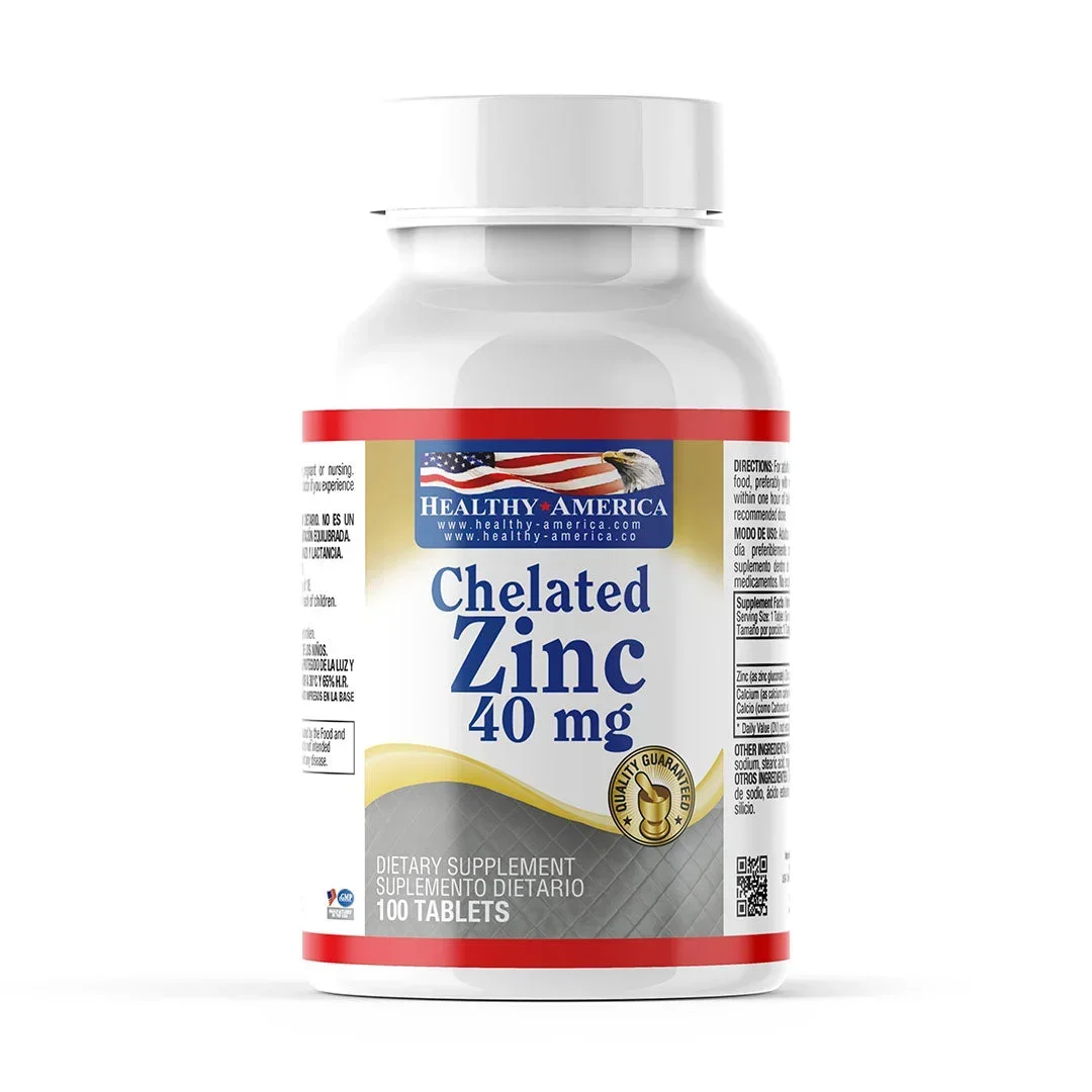 ZINC QUELADO 40 MG 100 TABLETAS ZINC QUELADO 40 MG 100 TABLETAS en Colombia - Vista frontal