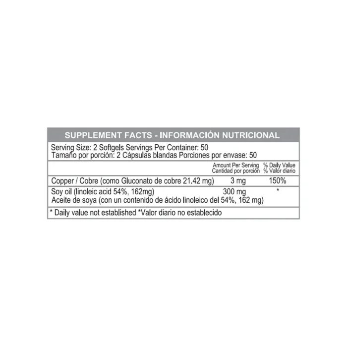 CHLOPHYLL 100 MG SUPLEMENTO DIETARIO NATURAL PARA BIENESTAR en Colombia - Vista posterior
