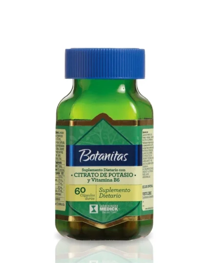 CITRATO DE POTASIO Y VITAMINA B6 X60 CÁPSULAS en Colombia - Vista frontal