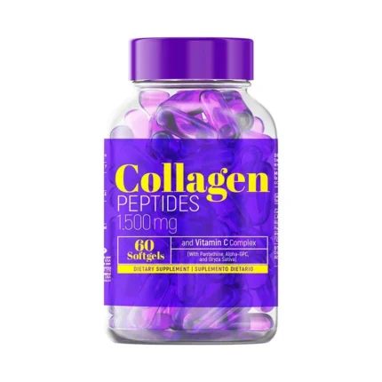 COLÁGENO HIDROLIZADO 1.500 MG CON COMPLEJO DE VITAMINA C - 60 CÁPSULAS BLANDAS en Colombia - Vista frontal