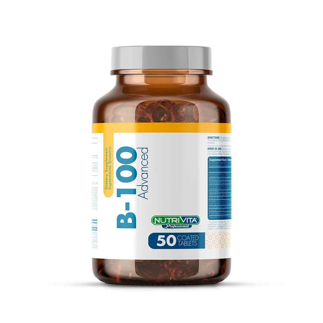 B-100 AVANZADO - SUPLEMENTO NUTRICIONAL DE COMPLEJO B B-100 AVANZADO - SUPLEMENTO NUTRICIONAL DE COMPLEJO B en Colombia - Vista frontal