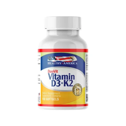 DUOVIT 100 SOFTGELS - SUPLEMENTO DE VITAMINAS D3 Y K2 en Colombia - Vista frontal