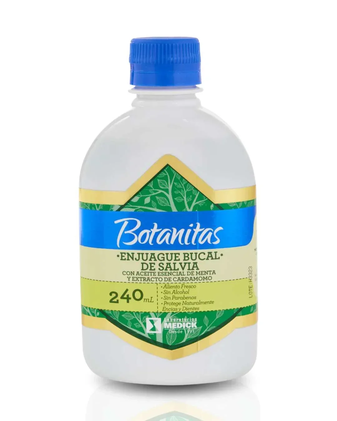 ENJUAGUE BUCAL DE SALVIA CON ACEITE ESENCIAL DE MENTA Y EXTRACTO DE CARDAMOMO X 240 ML - SALUD NUTRICIONAL ENJUAGUE BUCAL DE SALVIA CON ACEITE ESENCIAL DE MENTA Y EXTRACTO DE CARDAMOMO X 240 ML - SALUD NUTRICIONAL en Colombia - Vista frontal