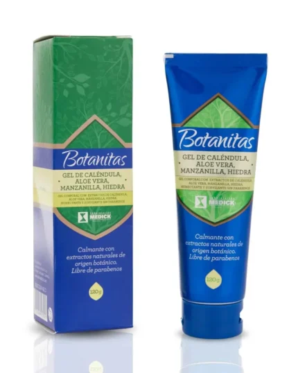 GEL DE CALÉNDULA, ALOE VERA, MANZANILLA, HIEDRA X 120G en Colombia - Vista frontal