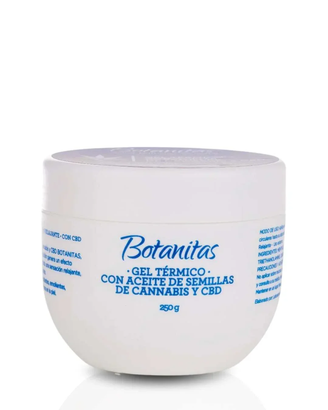 GEL TÉRMICO CON ACEITE DE SEMILLAS DE CANNAB1S Y CBBD X 250G GEL TÉRMICO CON ACEITE DE SEMILLAS DE CANNAB1S Y CBBD X 250G en Colombia - Vista frontal