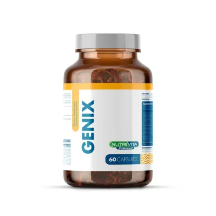 CÁPSULAS DE GENIX - SUPLEMENTO DIETARIO NATURAL PARA EL BIENESTAR GENERAL en Colombia - Vista frontal