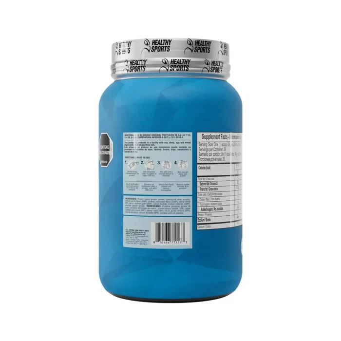 ISO WHEY 100% - PROTEÍNA AISLADA DE SUERO SABOR GALLETA Y CREMA - 952 G en Colombia - Etiqueta de ingredientes