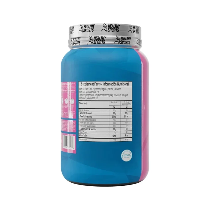 ISO WHEY 100% - PROTEÍNA AISLADA DE SUERO - SABOR RED VELVET - 952 G en Colombia - Tabla nutricional