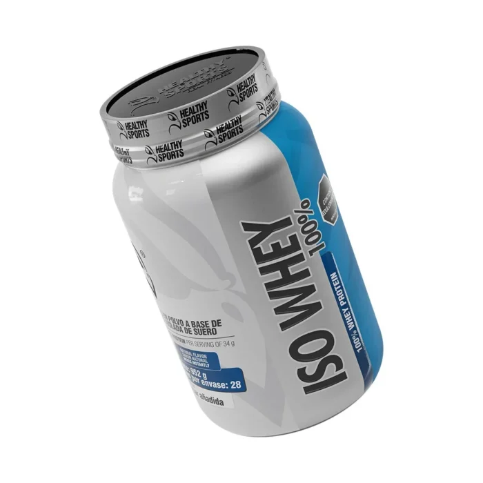 ISO WHEY 100% - PROTEÍNA AISLADA DE SUERO SIN SABOR - 952 G en Colombia - Vista posterior