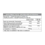 L-TRIPTÓFANO PLUS 100MG - SUPLEMENTO PARA EL BIENESTAR COGNITIVO en Colombia - Vista posterior