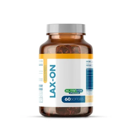 LAX-ON SOFTGELS - SUPLEMENTO DIETARIO PARA EL BIENESTAR DIGESTIVO en Colombia - Vista frontal