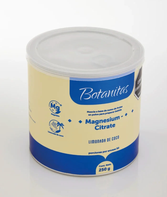 CITRATO DE MAGNESIO POLVO 250 G en Colombia - Etiqueta de ingredientes
