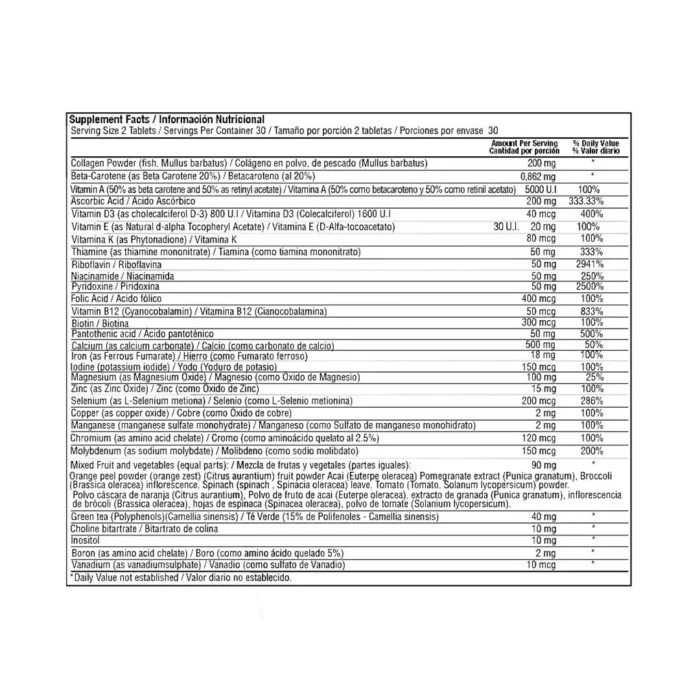MAX FOR WOMEN - SUPLEMENTO NUTRICIONAL PARA EL BIENESTAR FEMENINO - 60 TABLETAS en Colombia - Vista posterior
