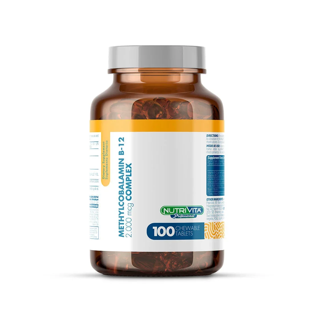 METHYLCOBALAMIN B-12 2000 MCG - 100 TABLETAS - SUPLEMENTO DIETARIO METHYLCOBALAMIN B-12 2000 MCG - 100 TABLETAS - SUPLEMENTO DIETARIO en Colombia - Vista frontal