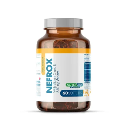 NEFROX CRANBERRY 850MG CON VITAMINAS C Y E - 60 SOFTGELS en Colombia - Vista frontal
