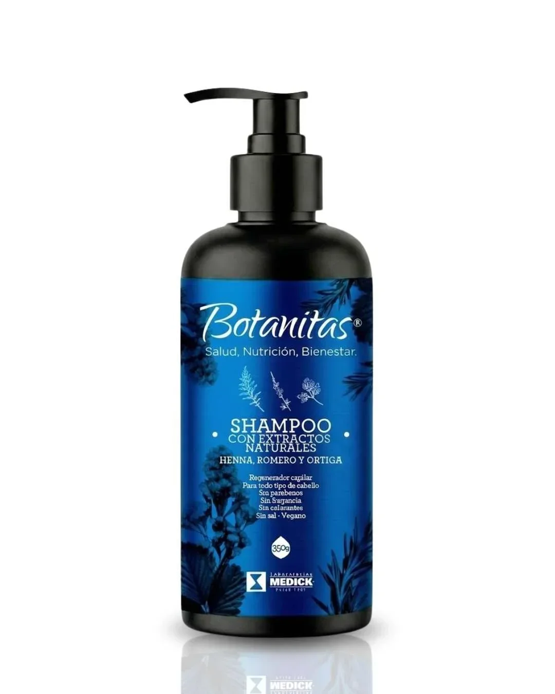 SHAMPOO CON EXTRACTOS NATURALES HENNA, ROMERO Y ORTIGA X 400 G SHAMPOO CON EXTRACTOS NATURALES HENNA, ROMERO Y ORTIGA X 400 G en Colombia - Vista frontal