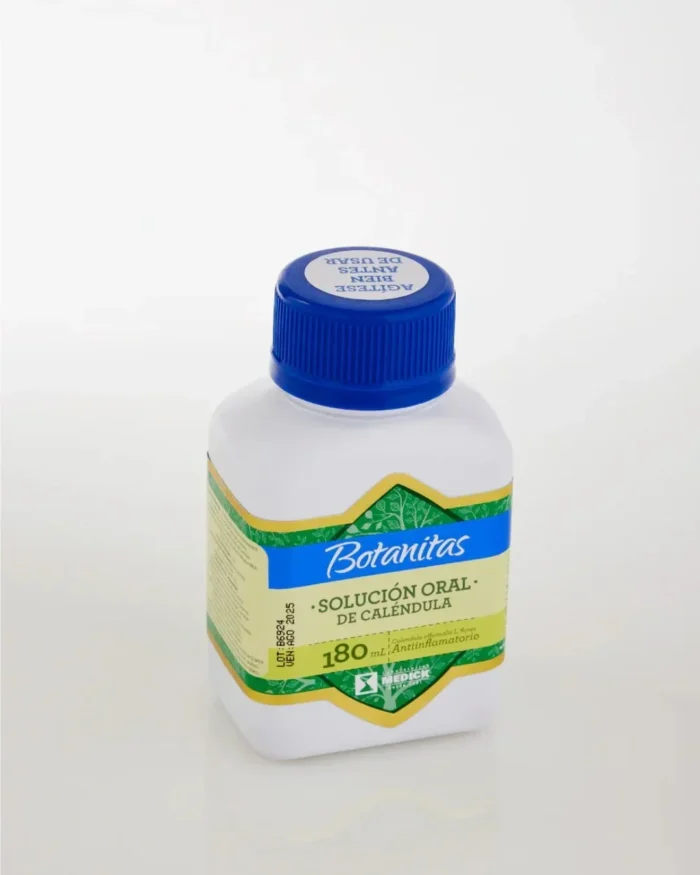 SOLUCIÓN ORAL DE CALÉNDULA en Colombia - Etiqueta de ingredientes