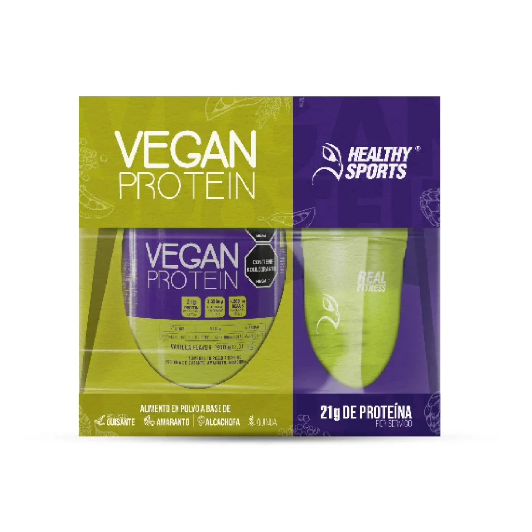 PROTEÍNA VEGANA EN POLVO + SHAKER - 910 GR (OBSEQUIO CREATINA 300 GR) PROTEÍNA VEGANA EN POLVO + SHAKER - 910 GR (OBSEQUIO CREATINA 300 GR) en Colombia - Vista frontal