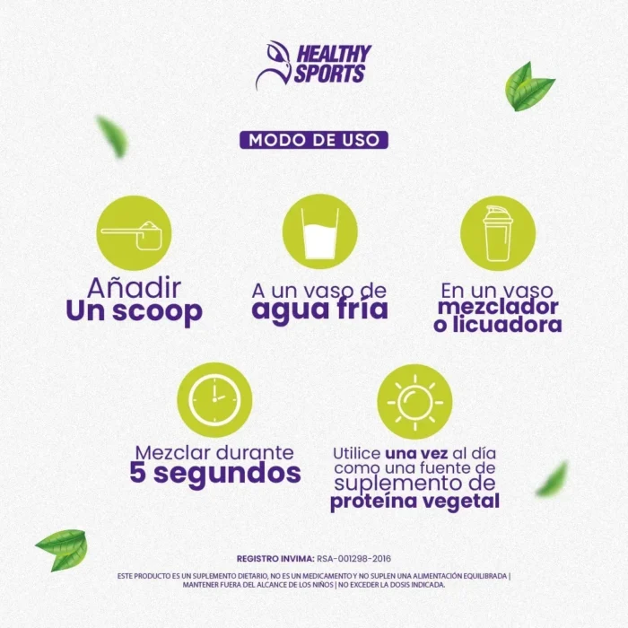 PROTEÍNA VEGETAL 910G - SABOR VAINILLA en Colombia - Etiqueta de ingredientes