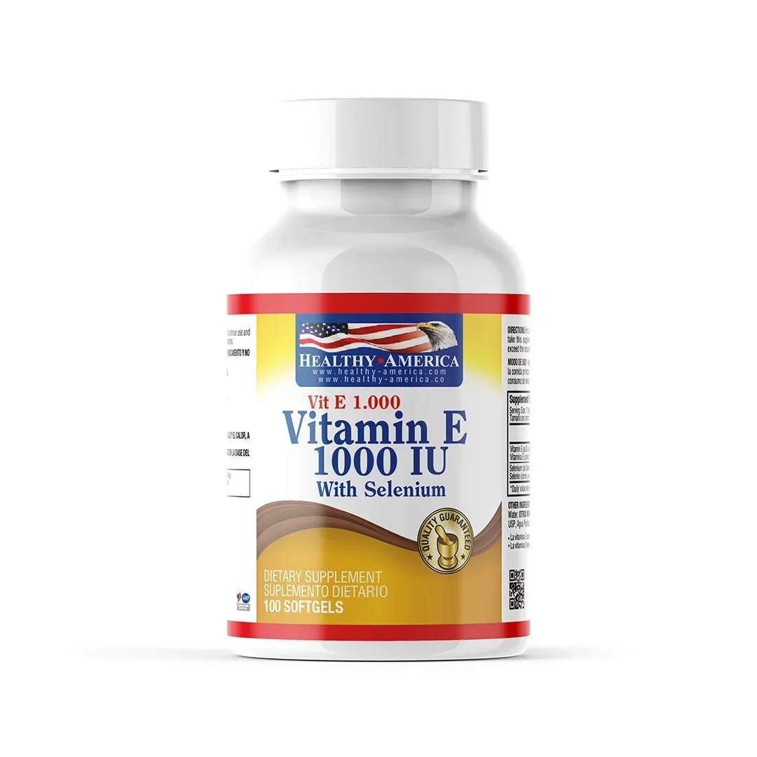 VITAMINAS E 1000 IU CON SELENIO - 100 CÁPSULAS BLANDAS VITAMINAS E 1000 IU CON SELENIO - 100 CÁPSULAS BLANDAS en Colombia - Vista frontal