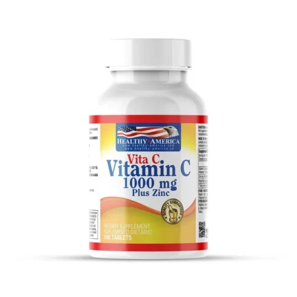 VITA C - VITAMINA C 1.000 PLUS ZINC Y ROSA MOSQUETA - 100 TABLETAS en Colombia - Vista frontal