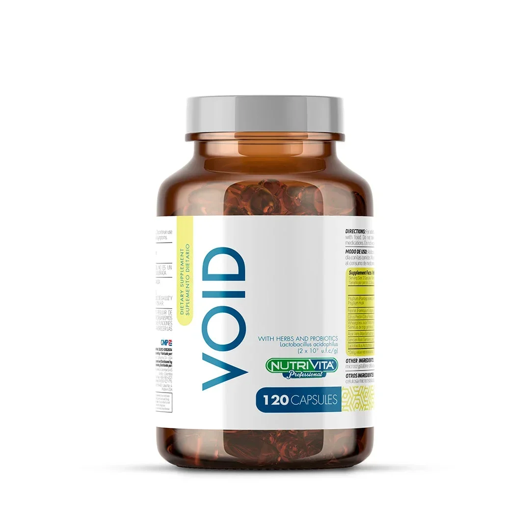 CÁPSULAS NUTRIVITA VOID - SUPLEMENTO DIETARIO NATURAL PARA EL BIENESTAR CÁPSULAS NUTRIVITA VOID - SUPLEMENTO DIETARIO NATURAL PARA EL BIENESTAR en Colombia - Vista frontal